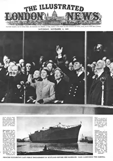 Caronia: Royal Wedding 1947 - at Clydebank before wedding