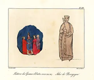 13th Century: Royal wedding ceremony and figure of Adelaide