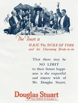 Royal wedding - Douglas Stuart advertisement