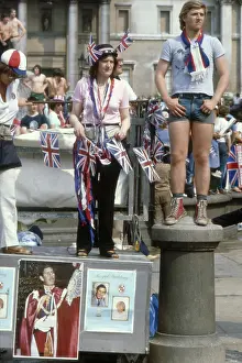 Bollard: Royal Wedding -- scene in Trafalgar Square