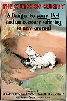 Traps: RSPCA poster, The clutch of cruelty