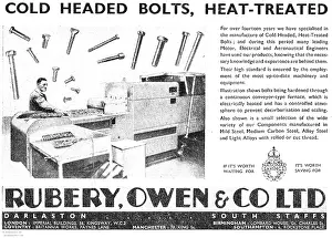 Fastener: Rubery Owen Cold Headed Bolts