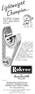Rubery: Rubery Owen ROKVEE Pulleys 1954