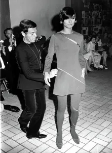 Gernreich: Rudi Gernreich dressing a model at a New ?