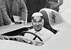 Darmstadt: Rudolf Caracciola in the racing car, 1936