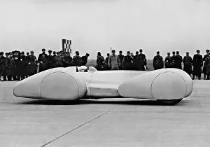 Bitterfeld: Rudolf Caracciola in a racing car, 1939