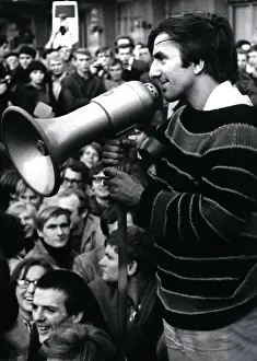 Throwers: Rudolf Dutschke speaking to demonstrators, Berlin
