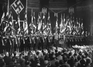 Hess: Rudolf Hess on the 10th anniversary of the NSDStB, 1936
