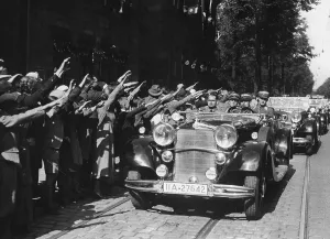 Hess: Rudolf Hess arrives in Nuremberg for the 1935