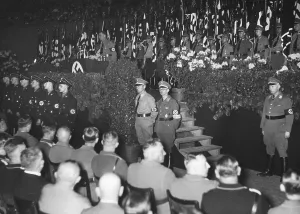 Explains: Rudolf Hess in Berlin, 1936