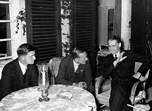 Clothed: Rudolf Hess, Ernst Bohle and Capt Hawes