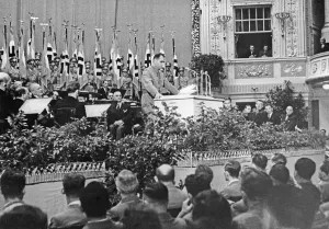 Reichsgau: Rudolf Hess holding a speech in Vienna, 1939