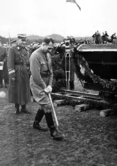 Eger: Rudolf Hess opens the construction of the Reich highway in t