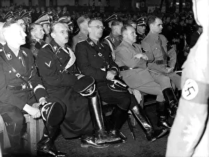 Prewar: Rudolf Hess and others at rally in Vienna, Austria