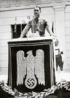 Klagenfurt: Rudolf Hess is taking speech in Klagenfurt