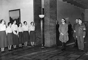 Hierl: Rudolf Hess visiting the Reichsarbeiterdienst in Berlin, 194