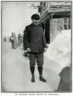 Engelberg: Rudyard Kipling skating at Engelberg