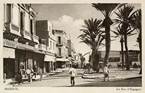 Espagne: Rue d'Espagne, Bizerte (Bizerta), Tunisia, North Africa