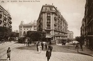 Michelet: Rue Michelet and Post Office, Algiers, Algeria