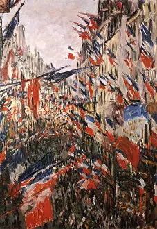 Rue Saint-Denis Festivities, by Monet