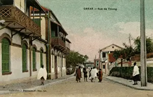 Senegalese: Rue de Thiong in Dakar, Senegal