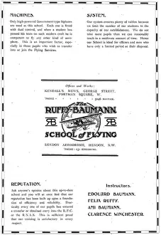 Ruffy: Ruffy-Baumann School Of Flying Hendon