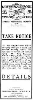 Baumann: Ruffy-Baumann School Of Flying Hendon