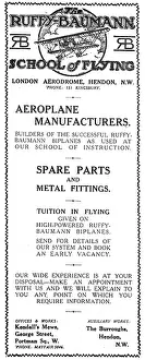 Baumann: Ruffy-Baumann School Of Flying Hendon