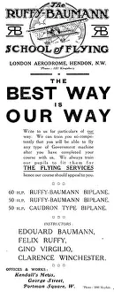 Baumann: Ruffy-Baumann School Of Flying Hendon
