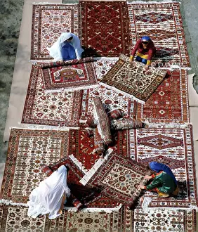Derbent: Rug factory in Derbent, 1983