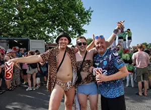Supporters: Rugby fans, Gilbert Brutus Stadium, Perpignan, France