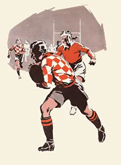 Grinning: Rugby Game