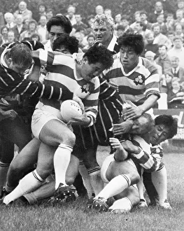 Scrum: Rugby match, Cornwall v Japan