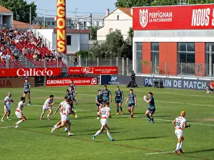 Pitch: Rugby match, Gilbert Brutus Stadium, Perpignan, France