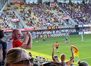 Pitch: Rugby match, Gilbert Brutus Stadium, Perpignan, France