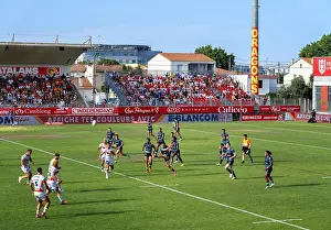 Pitch: Rugby match, Gilbert Brutus Stadium, Perpignan, France