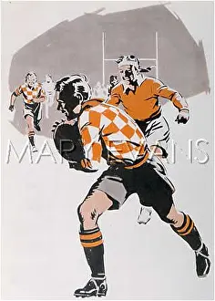 Sprints: RUGBY PLAYER RUNS 1934