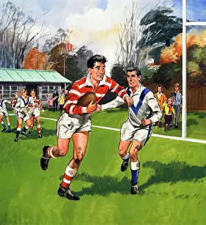 Look & Learn Nursery Material: Rugby Players