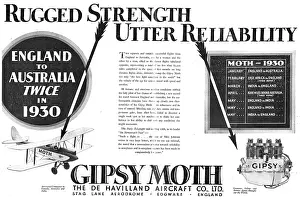 Utter: Rugged Strength - Utter Reliability. De Havilland Gipsy Moth