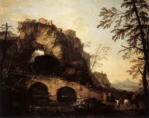 Salvator: The Ruined Bridge, by Rosa