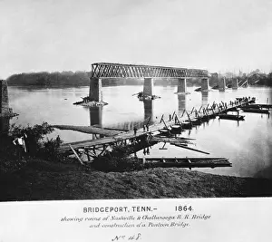 Rebuilding: Ruins of Bridge, Tennessee, 1864