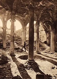 Destructive: Ruins of the cathedral in Arras