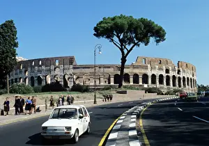 Coliseum: Ruins of Coliseum in Rome, 1981