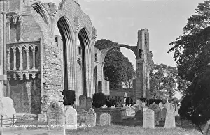 Gravestones: Ruins of Crowland Abbey
