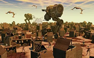 Anarchy: The ruins of an Earth type environment where reptoids and ?