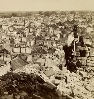 1 Person: Ruins around the foreign legations in Beijing after