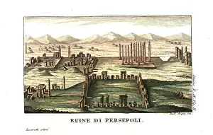 Mounier: Ruins of Persepolis, or Takht-e-Jamshid, capital