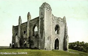 Guildford: Ruins of St Catherine's Chapel, Guildford, Surrey