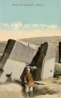 Slabs: The ruins of Tiwanaku - Bolivia