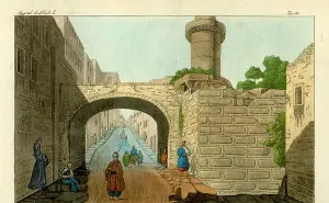 Salomone: Ruins of a tower on Mount Zion, 1800s